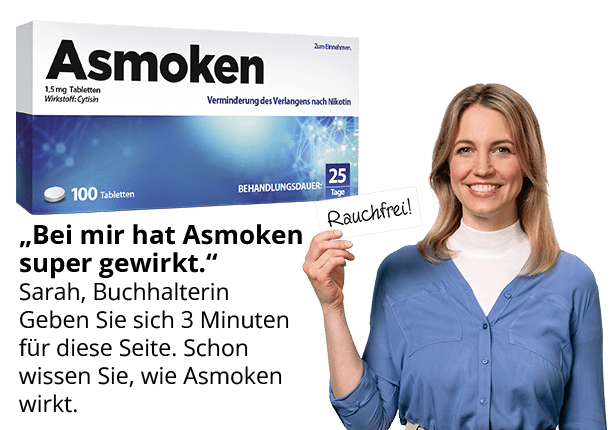 Sarahs Erfahrung mit der Wirkung von Asmoken